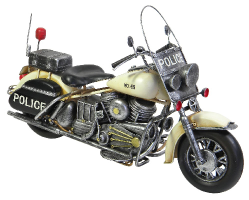 Repro Tin Police Motorcycle - Click Image to Close